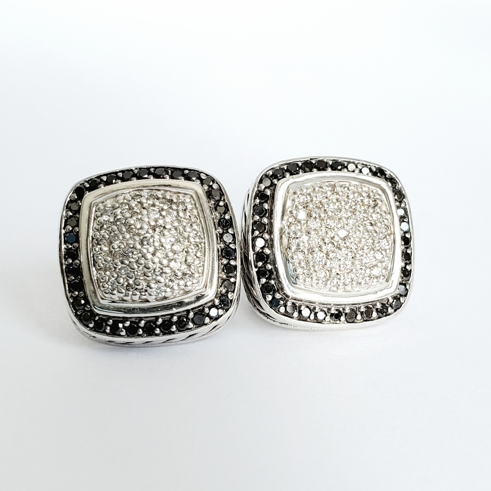 DAVID YURMAN Albion 11mm Pavé Diamond Earrings